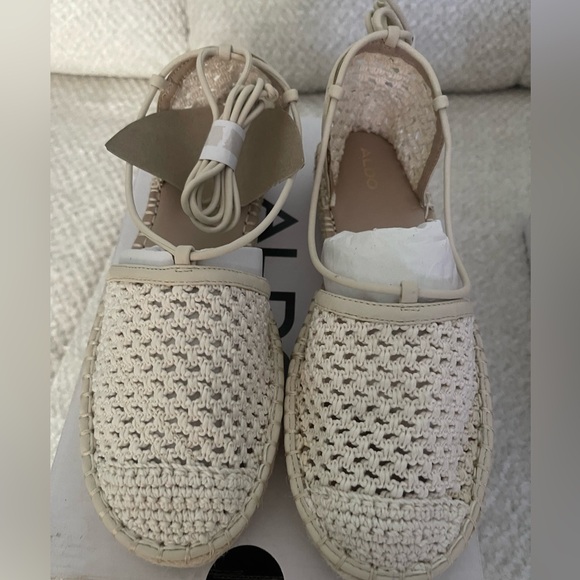 Aldo Picot slight wedge espadrilles Beige size 9 - Picture 2 of 7